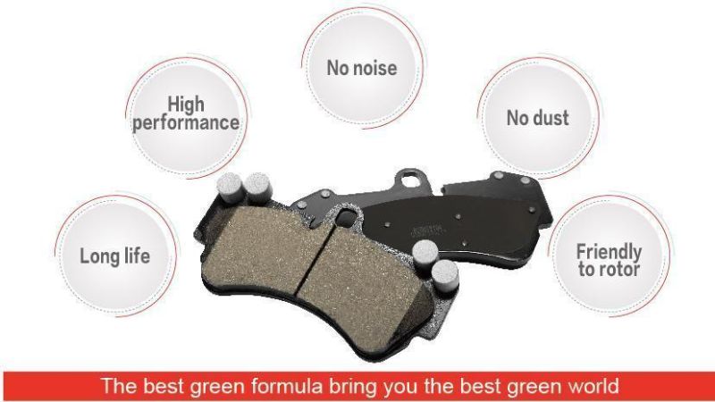 Semi-Metallic Brake Pads of D1321 Car Brake Spare Parts