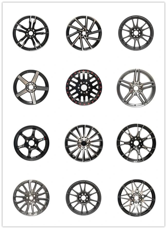 Silver Machine Face Wheel Rim Mesh Design Passenger Car Alloy Wheel Rim with Rivets