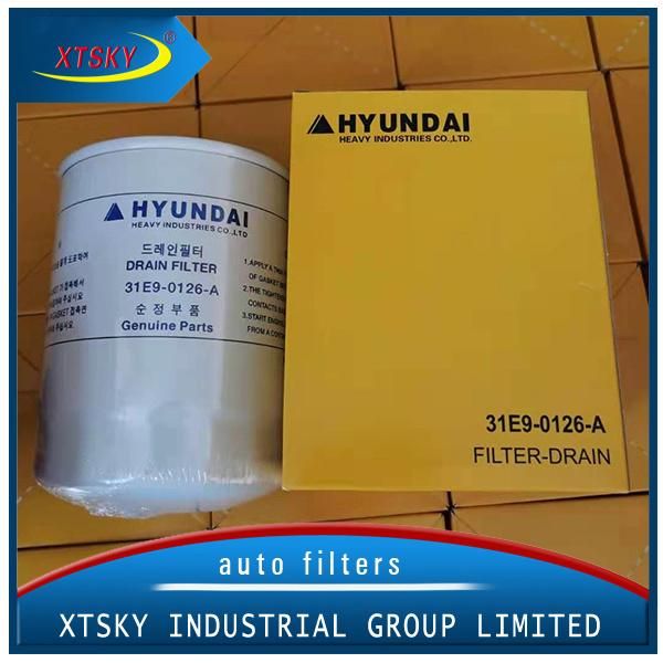 Auto Parts Hydraulic Filter Oil Filter 31e9-0126-a for Hyundai