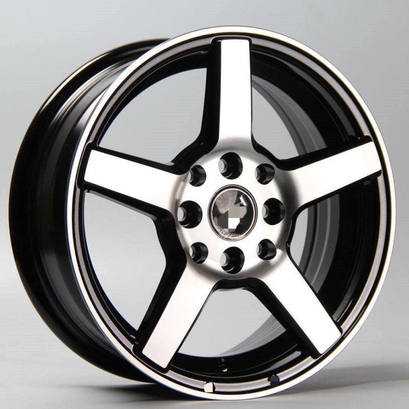 OEM / ODM Celebrity Rotating Design 18" 5X100-114.3 Black Color and Machine Face Car Alloy Wheel Hubs Rim for Passenger Cars