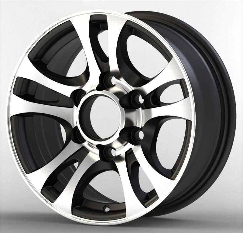 Hot Sale Machine Face Black6*139.7 14 15 Inch Alloy Wheelsl Rims