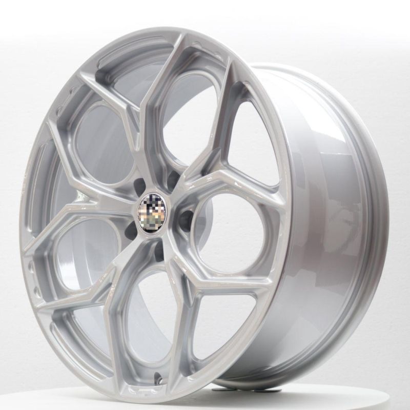 Via Jwl Alloy 6061-T6 Silver Car Wheel Alloy Polished 19-22rim 5 Hole Forged Wheel 5X130 for Car