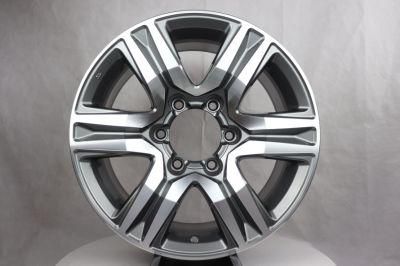 Factory Direct Sale 17 Inch 6 Spokes Machine Face Undercut Replica Alloy Wheel Rim