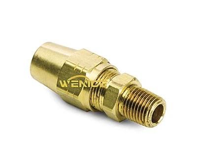 Brass O. D. T Air Brake Copper Tubing Male Adapter for Air Brake Copper Tubing Male Connector