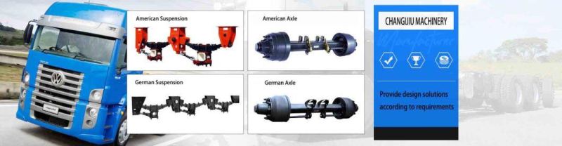 China Trailer Parts Manufacture 12ton German Type Axle for Semi-Trailer