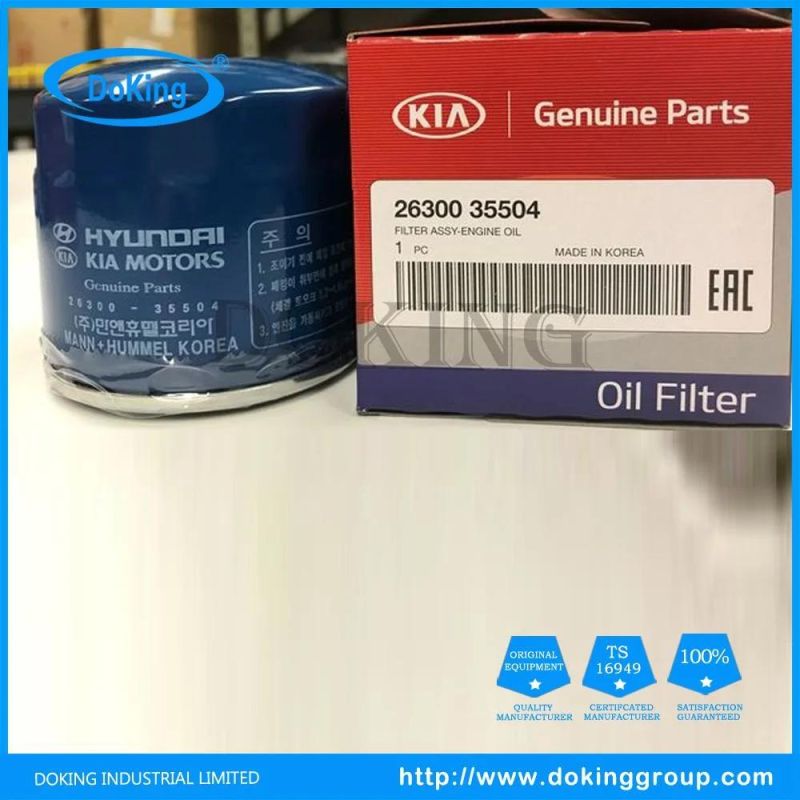 Best Price Spare Parts 26300-35505 Oil Filters for Korean Cars