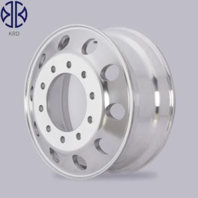 8.25X22.5 Polished Tubeless Aluminum Alloy Truck Bus Trailer Forged Wheel Rim