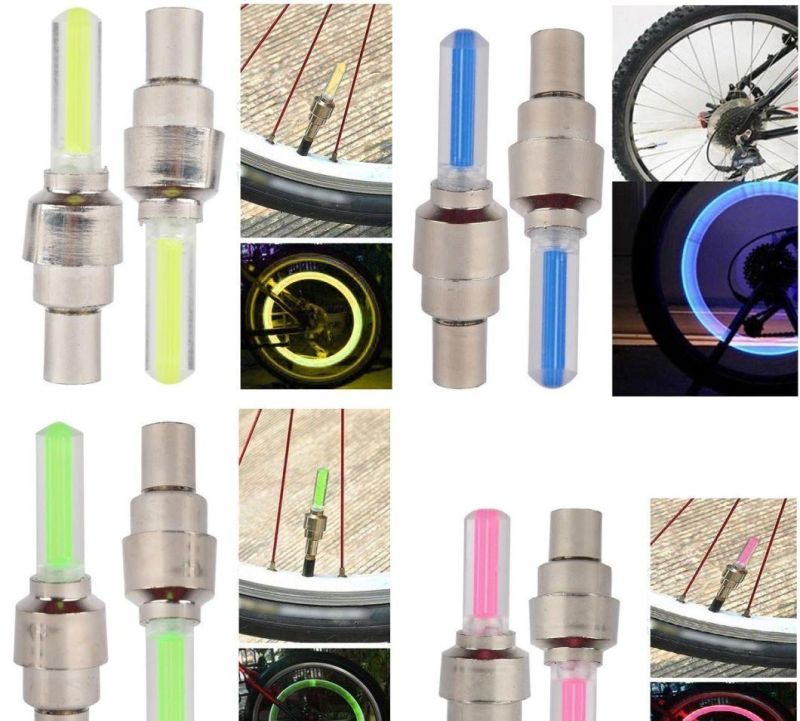 Wholesale Plastic ABS LED Colorful Tire Wheel Valve Stem Caps for Car, Bicycle, Motorcycle