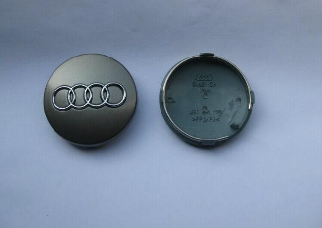 60mm Auto ABS Plastic Wheel Hub Cap For Audi