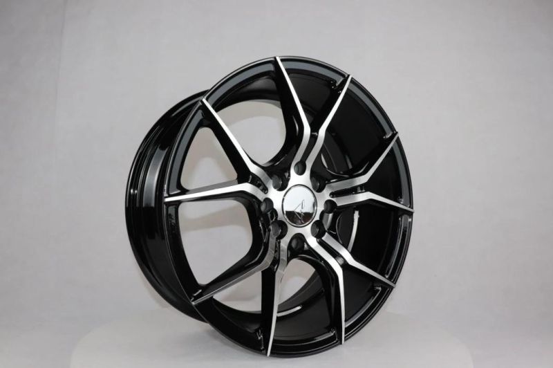 High Performance Aftermarket Alloy Wheel 17 Inch Black Rim for Car