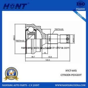 Citroen Steering System Drive Shaft Parts C. V. Joint (NYCT-6051)