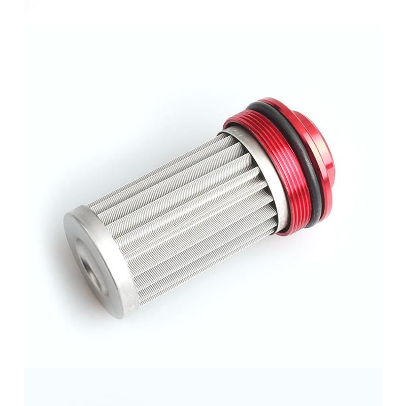 New Universal 58mm Aluminium Inline High Flow Fuel Filter with An6 An8 An10 Fittings for Racing Cars