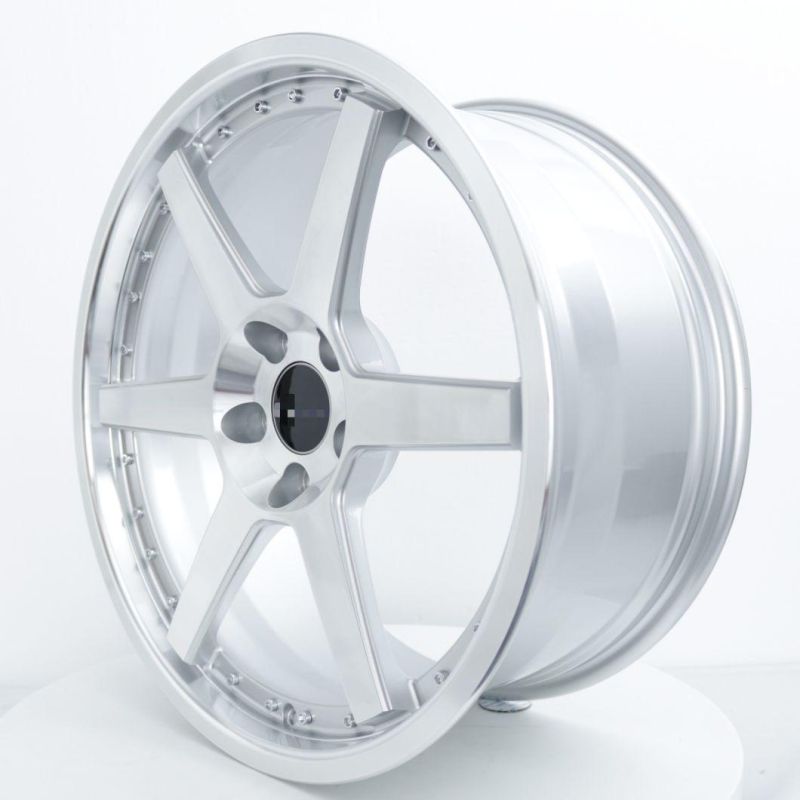 Factory Supply 2 PCS 6061t6 Forged Alloy Wheel /Center Disk /Forged Rim with Polish Lip