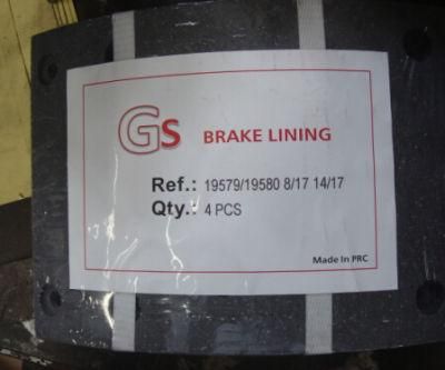 Qy19579 19580 Qinyan Brake Lining