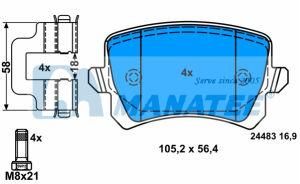 Rear Disc Brake Pads for Volkswagen Tiguan Passat 5N0 698 451