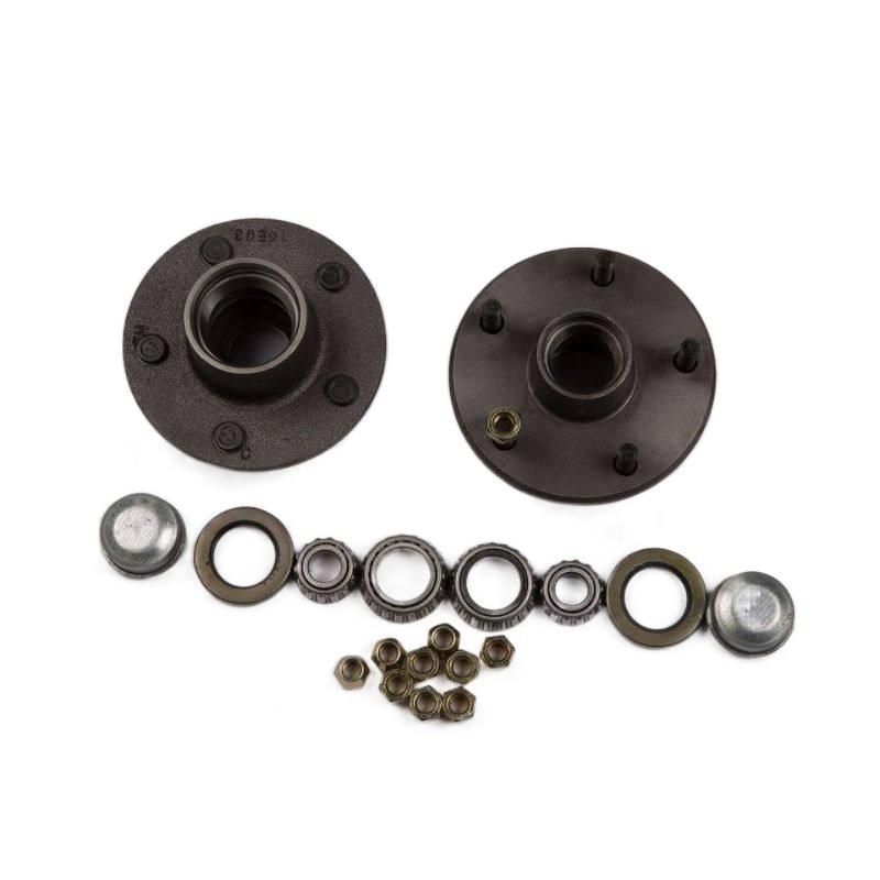 Trailer Hub, 1-1/16" X 1-1/16" Bearings, 5 X 4.5" Bolt Pattern, Special Short Hub Length, Pre-Greased. Bt-150A Trailer Idler Hub