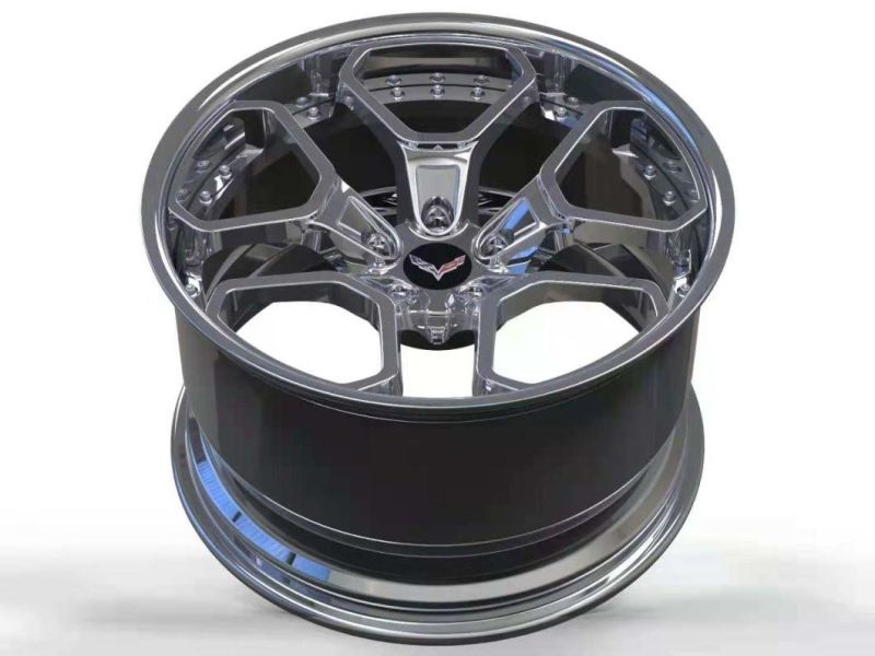 16-22 Inch Customized Forged Aluminum Alloy Wheels 2 Piece for Passenger Car