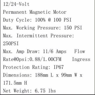 X250 12V/24V 100%Duty Cycle Air Compressor Accessories Air Strut Suspension Air Horn Compressor for Car