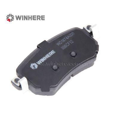 Non-asbestos Rear Brake Pad for MAZDA Auto Car Parts ECE R90