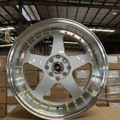 17X7.5 17X8.5 Five Spoke Alloy Wheels with Fold Rivets