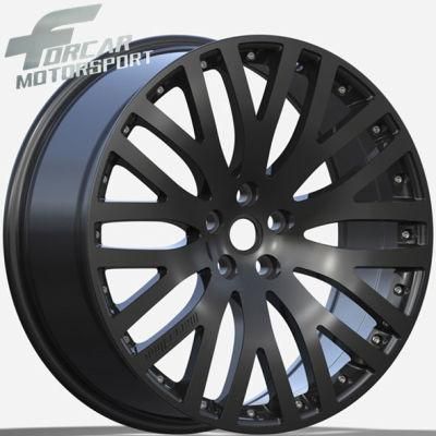 Black Concave 22*10 Alloy Replica Rims 5X120 Car Wheel for Luxury Car