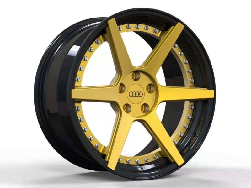 Aluminum Alloy Wheels Manufacturer Customized 18-22 Inch Wholesale Passenger Car 5/6 Spoke Wheels, Suitable for Luxury off-Road Vehicles