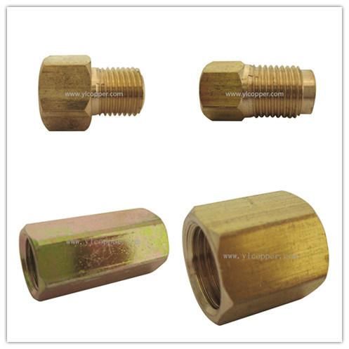 1/4" Inverted Flare Union Brass Brake Line Adapter Fitting