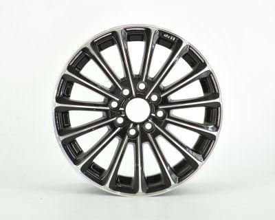 Full Size Aluminum Alloy Wheels Car Rims Black Machine Face