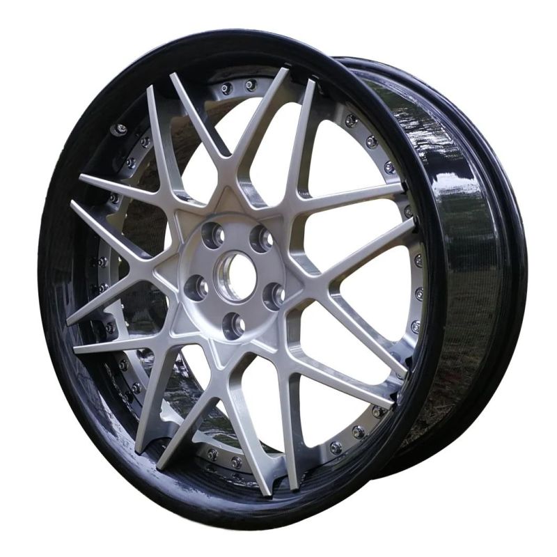 Am-AC-006 Carbon Fibre+ Aluminum Center 2 Piece Forged Car Wheel