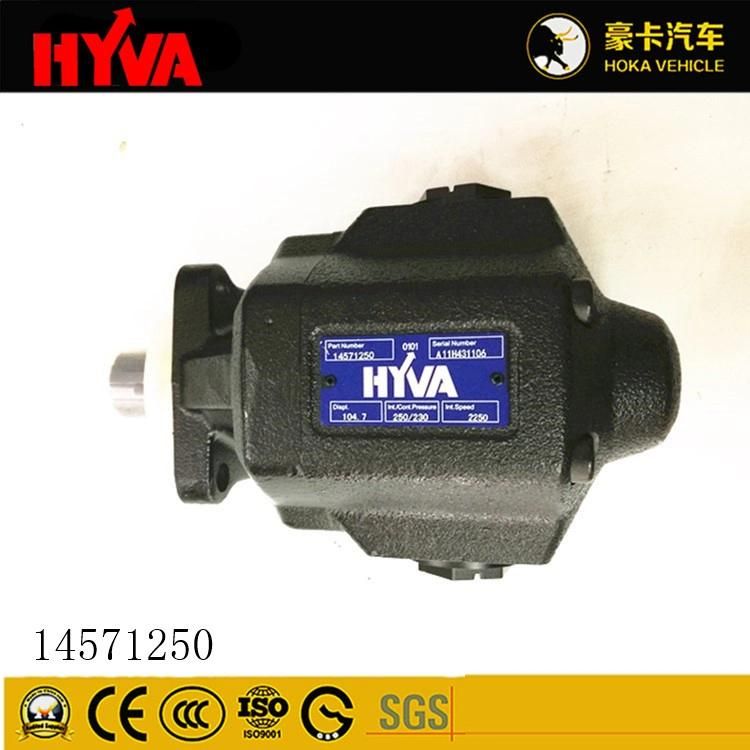 Original and Genuine Hyva Spare Parts Hydraulic Gear Pump 14571250 for Dump Truck Hoist System