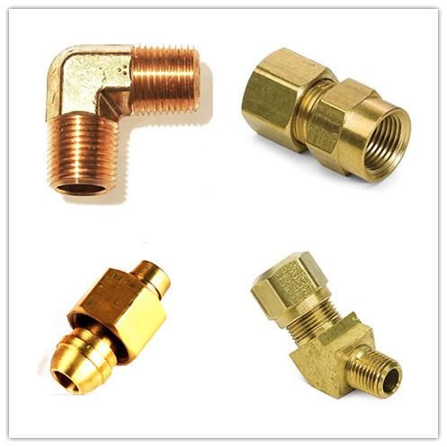 Brass Brake Tube Adapter Connector Fitting Brass Inverted Flare Brake Tube Adapter Nut Fitting for Auto Parts