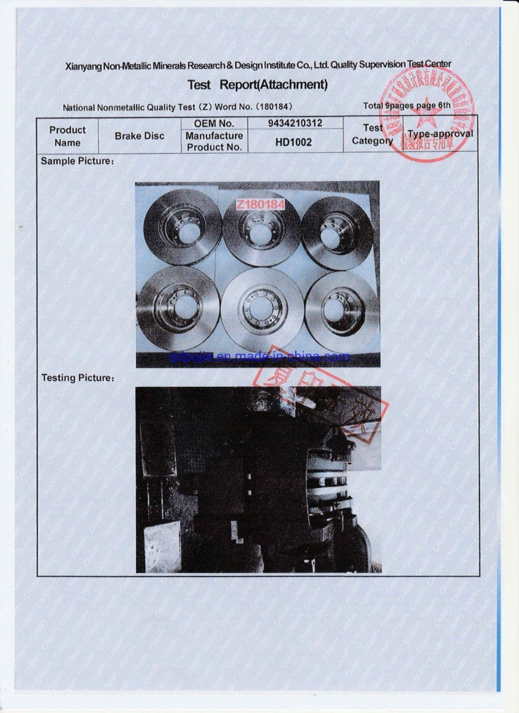 China Factory OE 42431-35200 Auto Brake Drums for VW