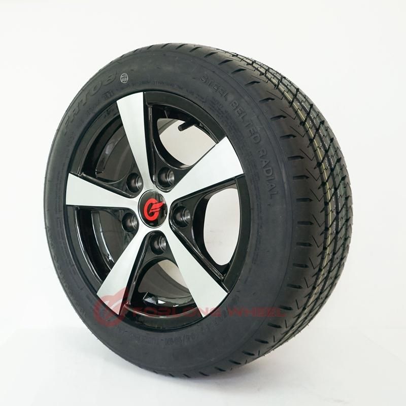 Forlong Wheels Alloy Trailer Wheel Rim 6jx13 5/112/67.1 Et30 950kgs with 195/50r13 Tire Assmblied for Campling Caravan Trailer Use