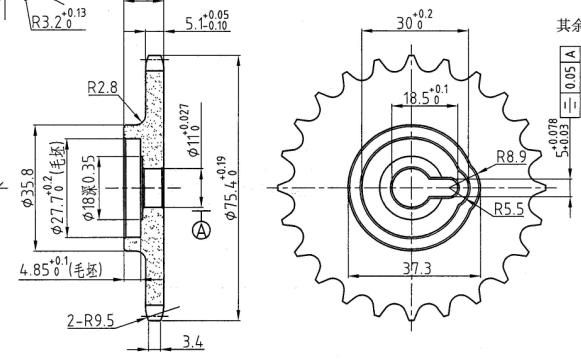 Sprocket for Automobile Transmission (HL019011)