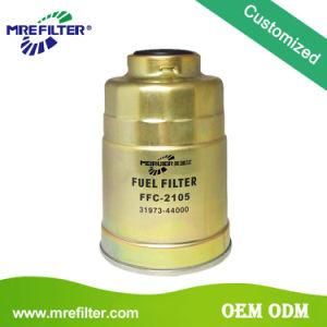 Auto Oil Filter Company Hydraulic Diesel Fuel Filter for Komatsu Engines Parts 31973-44000