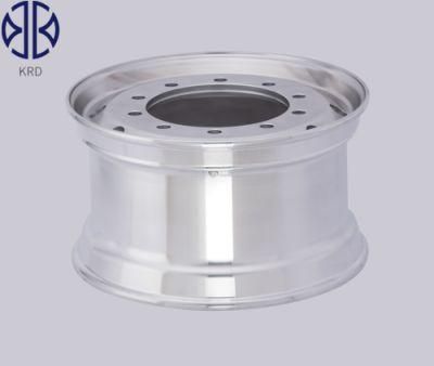 22.5X11.75 High Quality OEM Polished Tubless Wheel Truck Trailer Dump Bus Aluminum Alloy Rim