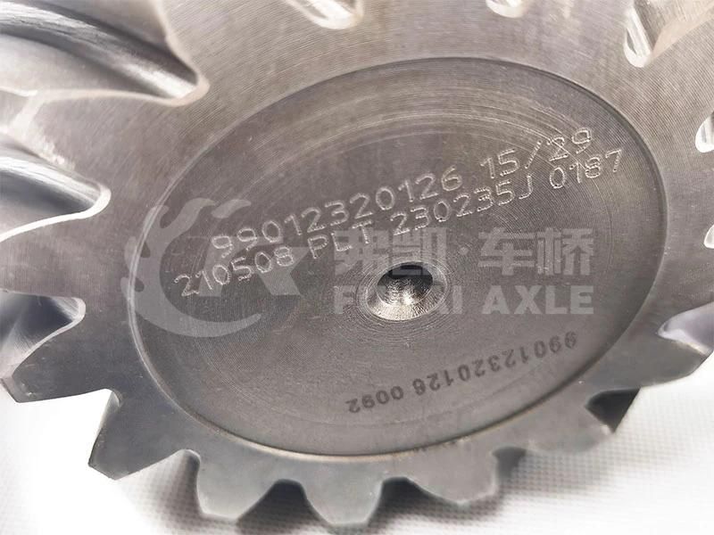 99012320126/0037 199012320178 199012320252 29/15 Rear Bevel Gear for Sinotruk Steyr Truck Spare Parts Pinion and Crown Wheel