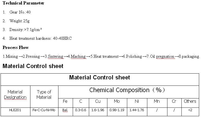 Powder Metallurgy One-Way Clutch Stator