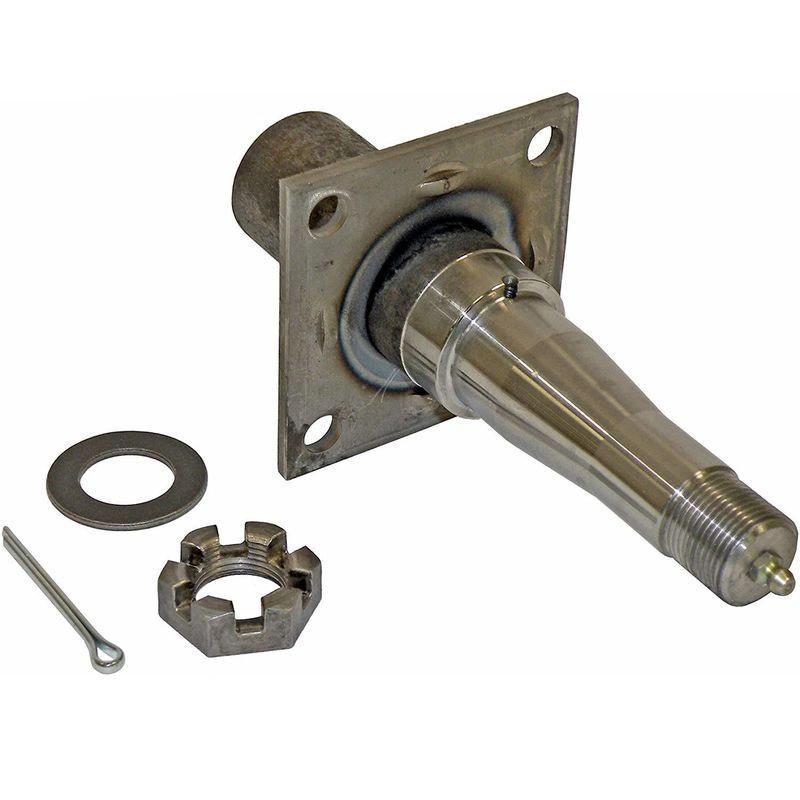 Axle Stub Trailer Axle Spindle with 4-Hole Brake Mounting Flange Ta052