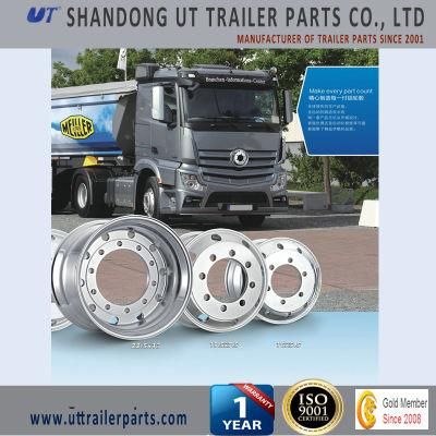 Aluminum Truck Wheel Rims 9.0X22.5