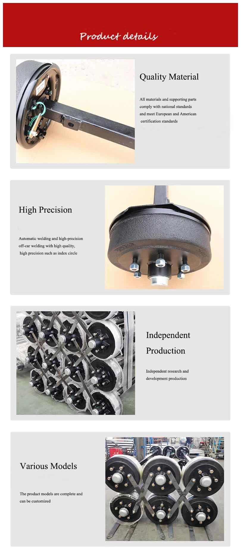 Boat Trailer Wheel Parts Unbraked Torsion Axle with Hub Drums