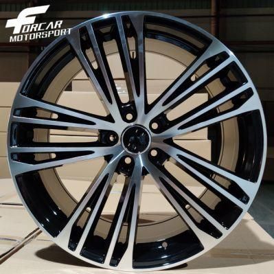 Rims 5*100-112 Gun Metal Machine Face Wheel for Audi Auto Cars