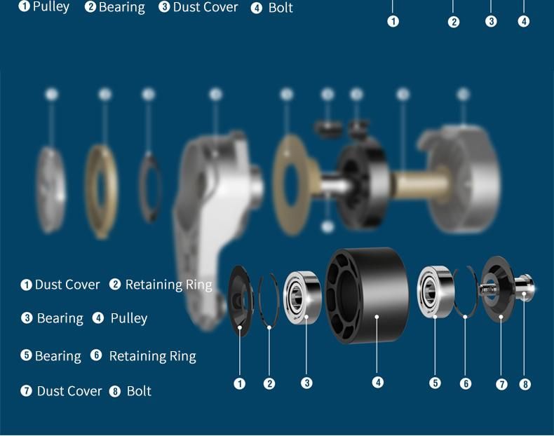 Car Part China Idler Replacement Ruideli with ISO Pulley 5340.8114120