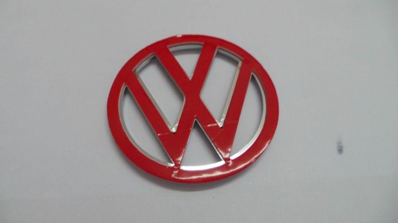 VW logo car emblem Sticker Emblem 11mm VW Red