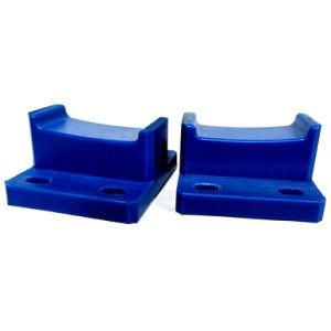 CNC Plastic Parts High Precision Blue Rubber Holder