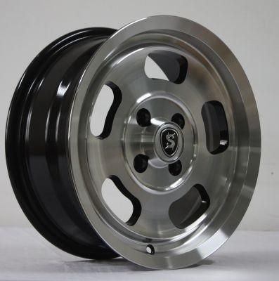 Hyper Black Machined Lip Superior Quality Shinja Alloy Wheels 14*60/15*65/*15*70 Inch Car Wheels