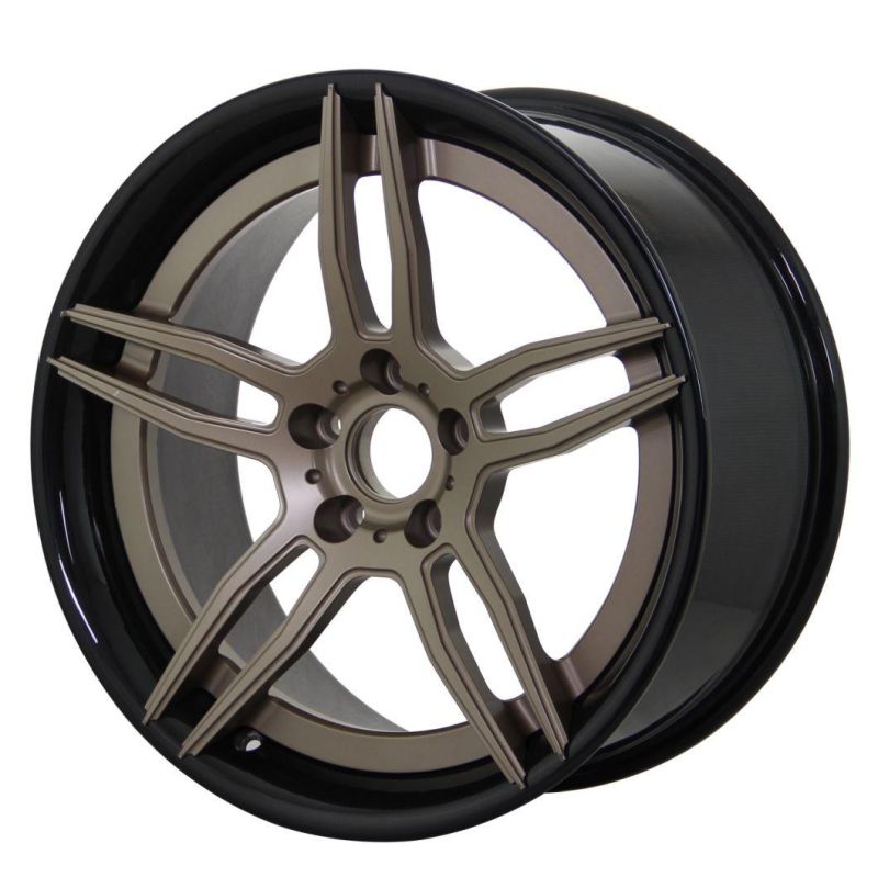 Am-AC-003 Carbon Fibre+ Aluminum Center 2 Piece Forged Car Wheel