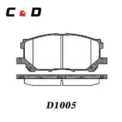 Car Brake Pad Manufacturerbrake Pad D1005 for Toyota /Luxus 04465-0W070