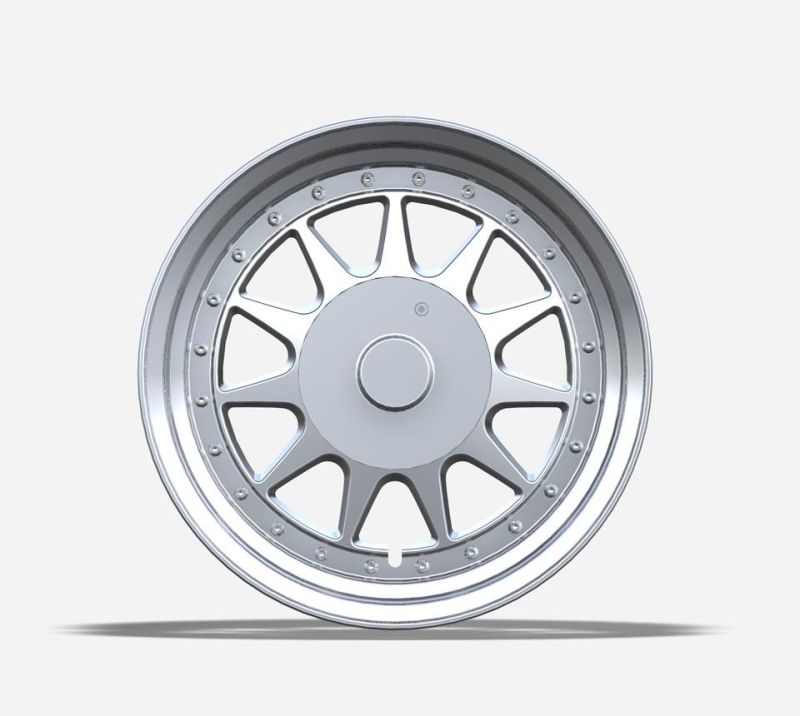 Professional Manufacturer Alumilum Alloy Wheel Rims 15/16 Inch 4/8 Hole 100/114.3 PCD Silver Finish for Passenger Car Wheel Car Tires