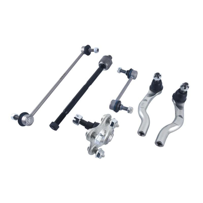 6 Peices Suspension Kit Chassis Accessories Kit Includes Sway Bar Link, Ball Joint, Tie Rod End, Steering Tie Rod for Honda Cr-V 2018-2021